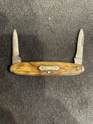 ВИНТАЖНЫЙ КАРМАННЫЙ НОЖ «NO-RUSTAIN» С 2 ЛЕЗВИЯМИ/ROBESON SHUREDGE ROCHESTER СТОЛОВЫЕ ПРИБОРЫ - Изображение 1 из 4