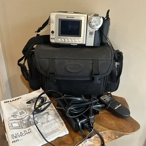 SHARP VL-AH50U LCD Camcorder Video 400x Charger Bag Remote HDMI Cords Tested 📹 - Picture 1 of 16