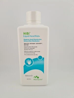 HiBi Liquid Hand Rub+ 500ml - Professional Hygienic Hand & Skin Disinfection