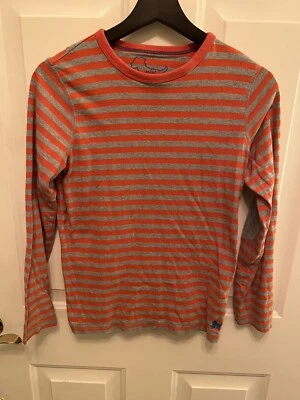 Mini Boden Boy Top Long Sleeves Stripes gray& orange size 11/12Y - Image 1 of 4