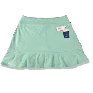 Golf Skort TOMMY BAHAMA verde menta con volant UPF 50 traspirante taglia M - Foto 1 di 13