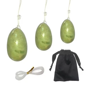 THINGEN Yoni Eier 3 Stück Kegel Eier, Ben Wa Kugeln für Frauen, Jade Kegel Eier für - Bild 1 von 5