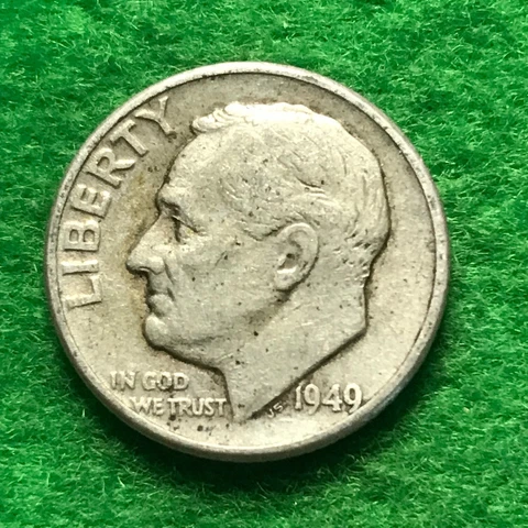 1949-   ROOSEVELT DIME Cover