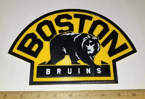 Boston Bruins 3D Hockey Logo (3 Versions) - Emblem, Ornament or Magnet !! Cover
