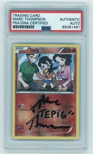 PSA Signed Marc Thompson Pokemon Legendary Treasures Tepig 25/113 - Picture 1 of 2