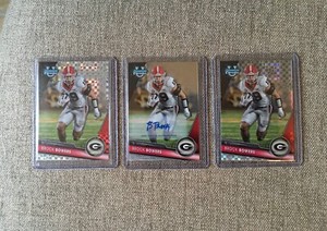 2023 Bowman Chrome University Brock Bowers AUTO + (2) XFractor