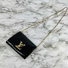 Louis Vuitton Louise GM Chain Patent Leather Wallet On Chain Purse  Authentic