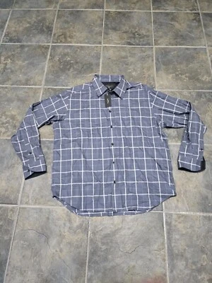 RAG & BONE Shirt Mens small Gray Plaid Flannel Oversize Lightweight MATTHEW - Image 1 of 4