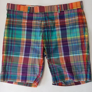 Pantaloncini Ralph Lauren Luxury Viola Label Cotone - Quadri Multicolore - Taglia 36W - Foto 1 di 13