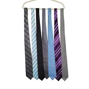 Men's Lot of 7 Neckties Hugo Boss BCBG Van Heusen Stafford Vitorofolo Silk Tie - Picture 1 of 8