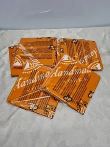 Lot of 10 Tito's Handmade Vodka Orange Paisley Logo Bandanas New - Picture 1 of 3