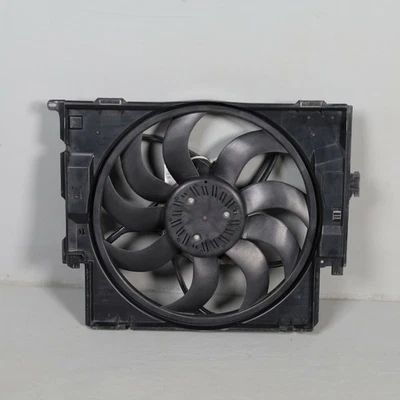 BMW 328i 335i 428i 435i Radiator Cooling Fan With Shroud 17428641964 OEM Used - Image 1 of 4