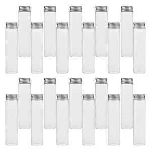  30 frascos de vidrio con tapones de rosca: tubos de ensayo transparentes frascos de 60 ml con tapa de sellado - Imagen 1 de 12