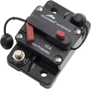 Young Marine Circuit Breaker for Boat Trolling with Manual Surface Mount-60A - Picture 1 of 6
