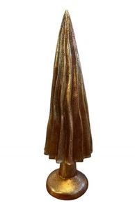 TRANSPAC Resin Elegant Copper Christmas Tree Decor 12.5” Tall - Picture 1 of 16