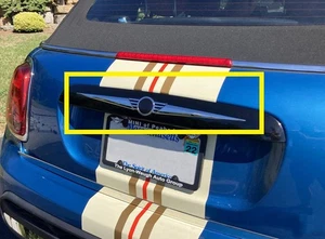 Polished License Bar 2pc fits 2018-2024 Mini Cooper Convertible - Picture 1 of 2