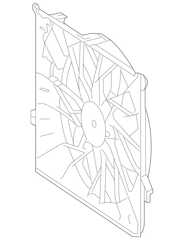 Conjunto de ventilador de refrigeración original del motor Mercedes-Benz 251-906-39-00 Foto 1 de 1