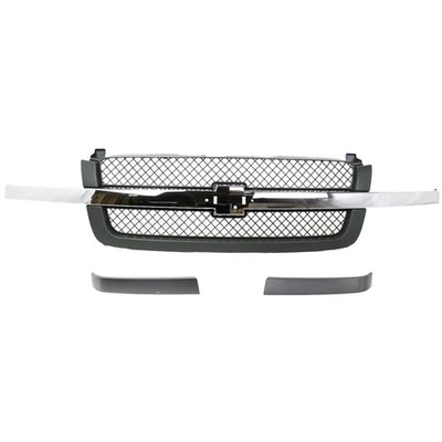Front Grille Kit For 2003-2006 Chevrolet Silverado 1500 3500 Plastic Textured Foto 1 de 4
