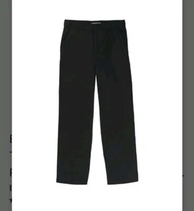 NWT French Toast Boys Relaxed Fit Adjustable Waist uniform Pant black 18 no iron - Picture 1 of 6