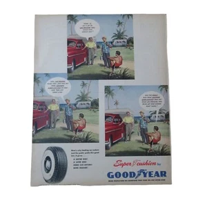 1950s Good Year Super Cushion Tire - Vintage Print Ad - Picture 1 of 3