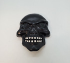 Black Evil Skull Skeleton Metal Unisex Belt Buckle Rhinestone Teeth Punk Goth