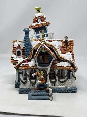 Disney Toontown Goofys Bounce House Light Up Christmas Village. Works. Read - Image 1 of 4