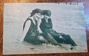 Postcard Two Women Bathing Suit Vintage - Picture 1 of 2