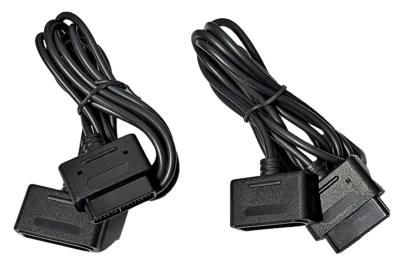 2 x Super Nintendo / Famicom контроллер удлинительный кабель 1,8 м новый вторичный рынок - Изображение 1 из 2