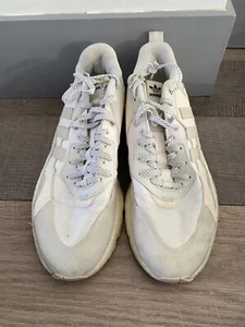 ADIDAS NITE JOGGER FZ3660 White Lace Up Trainers Size UK 11.5 - Picture 1 of 8
