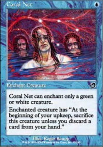 4x Coral Net ~ Near Mint Torment MTG Magic x4 4 UltimateMTG Playset Blue Card - Image 1 of 1