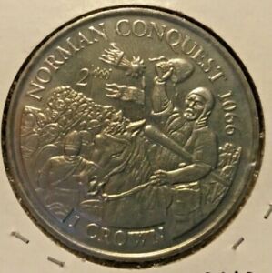 1997  ISLE OF MAN 1 CROWN COIN MILLENNIUM NORMAN CONQUEST COLLECTIBLE COIN
