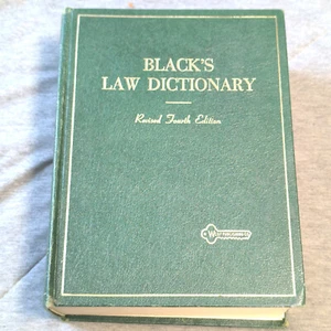 BLACK'S LAW DICTIONARY - revised 4th edition - Henry Campbell fourth West - Bild 1 von 10