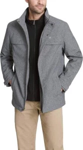 Men's Dockers Wool Jacket with Quilted Dwight Soft Shell  Bib, Size: XL, Grey - Picture 1 of 7