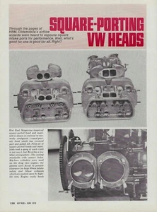 Pubblicità articolo rivista vintage VW del 1970 teste quadrate porta Volkswagen Maggiolino Bug - Foto 1 di 3