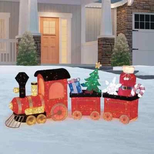 Costco Twinkling Christmas Train Set with 676 LED Lights 78.7 cm - Picture 1 of 4
