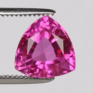 AAA 5.85 Ct Natural Ceylon Pink Sapphire Trillion Cut Loose Gemstone @Women Gift - Picture 1 of 9