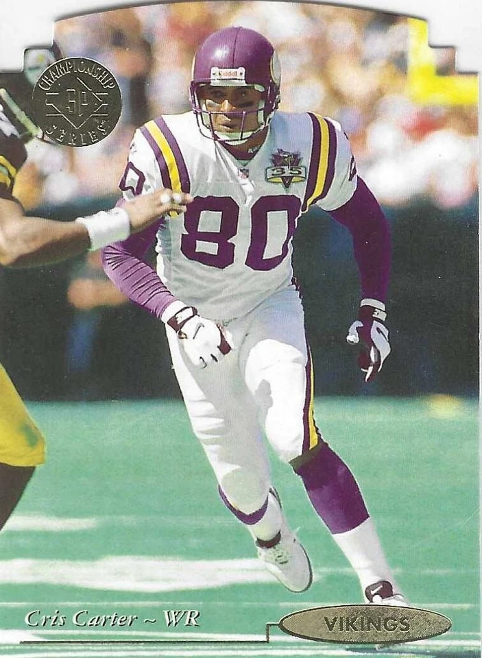 1995 SP Championship Die-Cut #142 Cris Carter Minnesota Vikings Ohio State HOF - Image 1 of 1