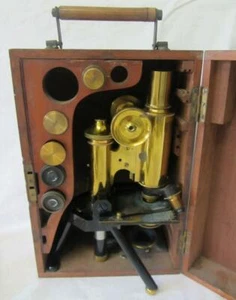 ~RARE~ Antique Brass James Swift & Son London "Discovery" Microscope c1901-10 - Foto 1 di 12
