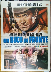 manifesto 2F film UN BUCO IN FRONTE Anthony Ghidra Robert Hundar 1967 Western - Picture 1 of 1