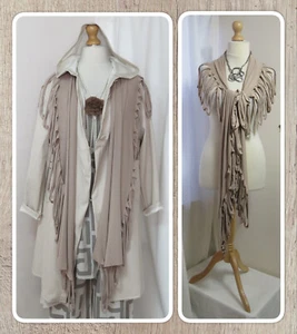 BNWT, LAGENLOOK, BEIGE, JERSEY, MULTI-WAY, LADDER SCARF/TOP/WAISTCOAT, OSFA - Picture 1 of 12