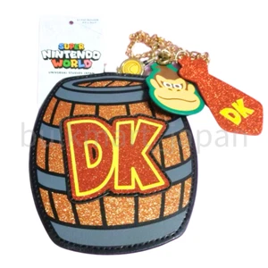 Universal Studios Japan Nintendo Donkey Kong Keychain Pass Holder & Reel Mario - Picture 1 of 3