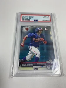2017 RONALD ACUNA BOWMAN PROSPECTS 1st FIRST BOWMAN BP127 PSA 10 GEM MINT - Picture 1 of 2