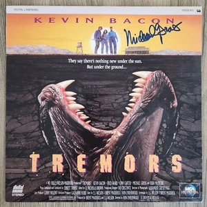 Michael Gross Signed Tremors Laserdisc Burt Gummer Actor LEGEND RAD - Picture 1 of 2
