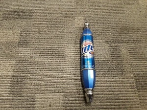 Miller Lite Beer Tap Handle 12 Inch Cylinder Blue - vintage - Picture 1 of 3