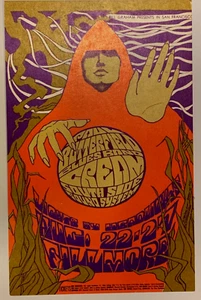 CREAM ELECTRIC FLAG GARY BURTON 1967 FILLMORE AUD GRAHAM POSTCARD BG-79 N/M B-17 - Picture 1 of 2