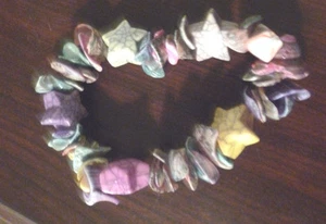 Plastic Shell & Star Colorful Summer Island Bracelet - Picture 1 of 2