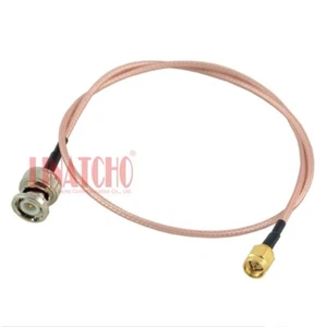 Conector de antena de enchufe pequeño RG316 50 ohmios BNC macho a SMA macho - Imagen 1 de 6