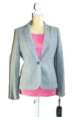 TOMMY HILFIGER TRAJE GRIS MUJER ABRIGO SEPARADO BLAZER CHAQUETA PRECIO DE VENTA SUGERIDO POR EL FABRICANTE $139 NUEVO CON ETIQUETAS Talla 12 Foto 1 de 4