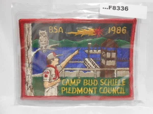 CAMP BUD SCHIELEPIEDMONT COUNCIL 1986 F8336 - Imagen 1 de 1