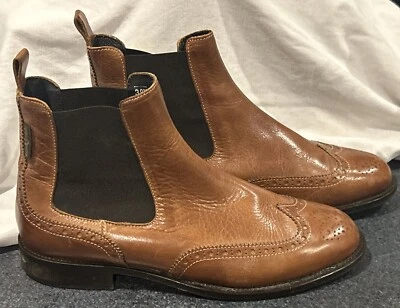 Russell and Bromley Botines Cuero Marrón Tostado • Mujer EE. UU. Talla 8.5 • Sin Caja Foto 1 de 4